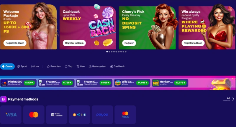 candyspinz home page